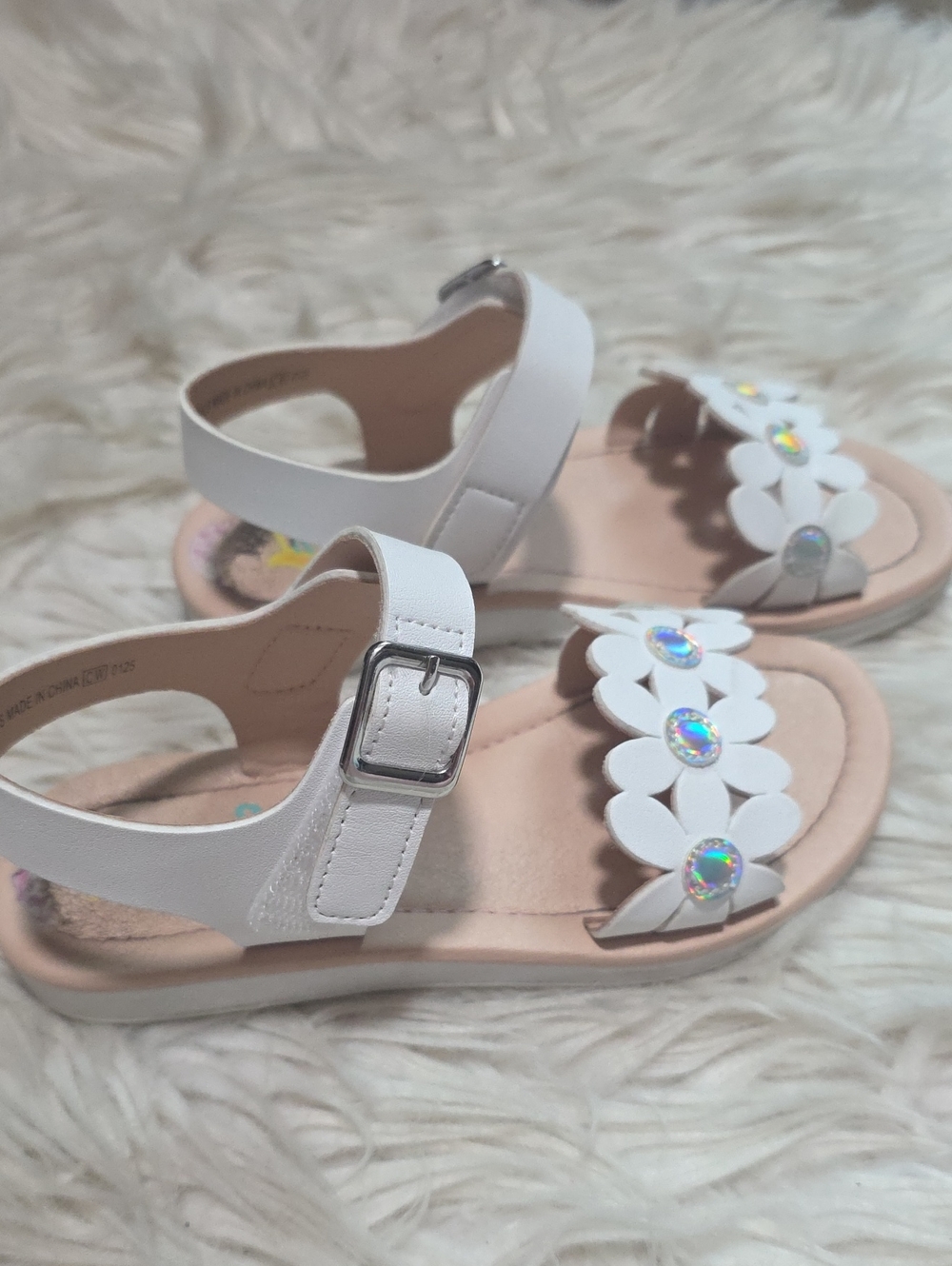 Rachel Shoes Floral Sandals- 11T